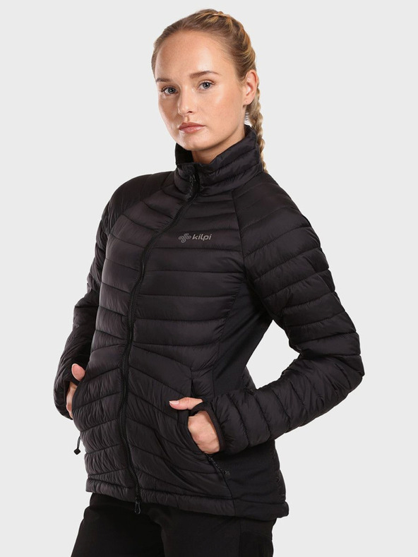Kilpi Fekete női téli steppelt kabát Kilpi ACTIS