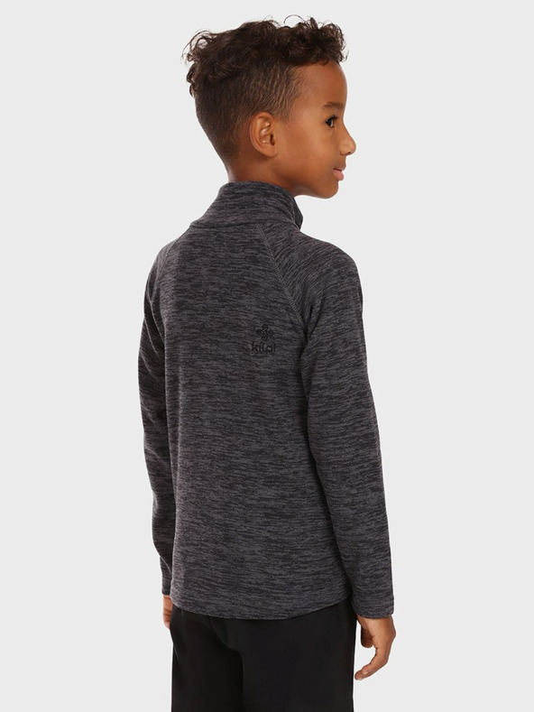 Kilpi Sötétszürke gyerek fleece kapucnis pulóver cipzárral Kilpi ALACANT