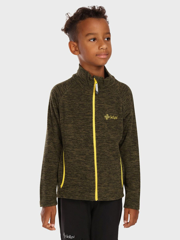 Kilpi Khaki színű, cipzáras fiú fleece pulóver Kilpi ALACANT