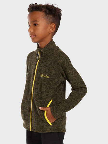 Kilpi Khaki színű, cipzáras fiú fleece pulóver Kilpi ALACANT