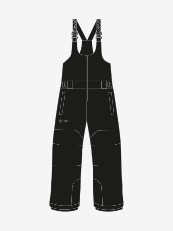 Kilpi Fekete gyermek sínadrág Kilpi DARYL