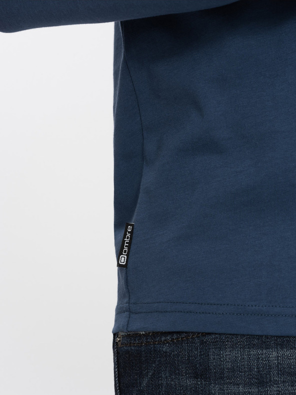 Ombre Clothing Sötétkék férfi póló Ombre Ruházat