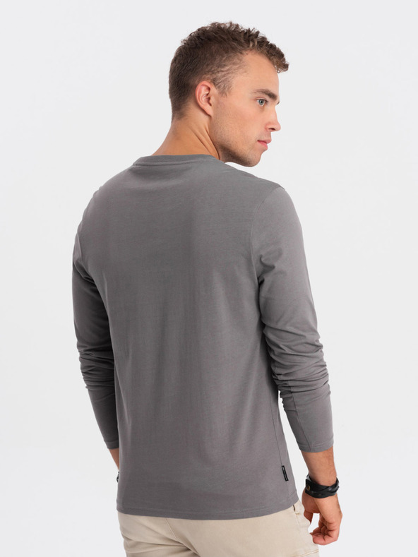 Ombre Clothing Szürke férfi póló Ombre ruházat