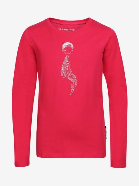 ALPINE PRO Sötét rózsaszín lány póló ALPINE PRO Olero