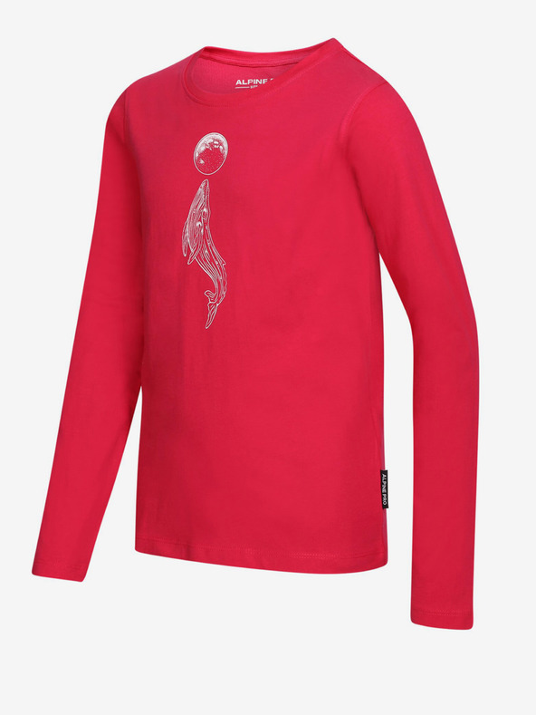 ALPINE PRO Sötét rózsaszín lány póló ALPINE PRO Olero