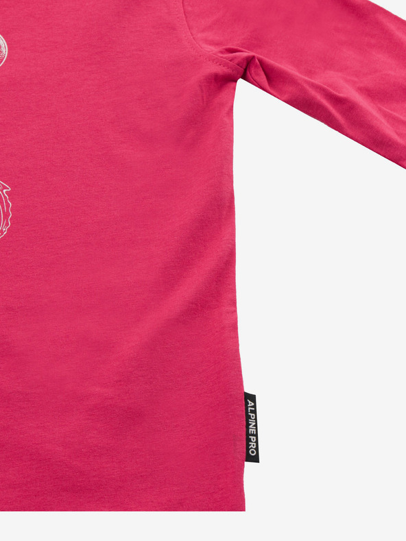 ALPINE PRO Sötét rózsaszín lány póló ALPINE PRO Olero