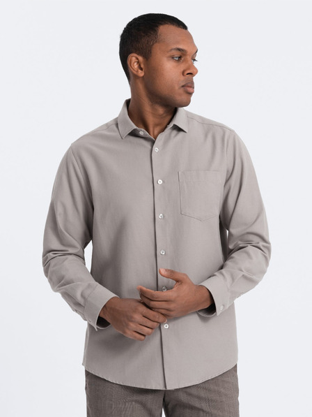 Ombre Clothing Férfi szürke ing Ombre ruházat