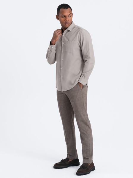 Ombre Clothing Férfi szürke ing Ombre ruházat