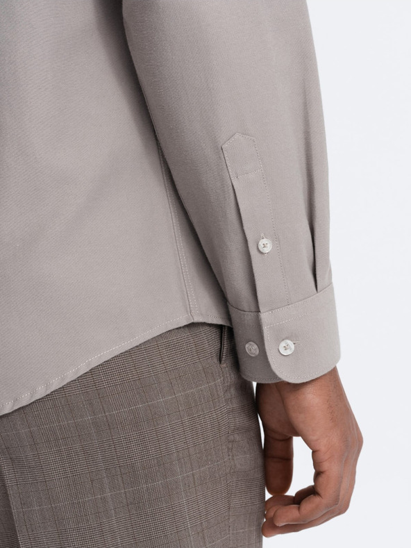 Ombre Clothing Férfi szürke ing Ombre ruházat