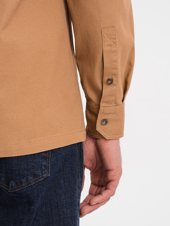 Ombre Clothing Barna férfi ing Ombre ruházat