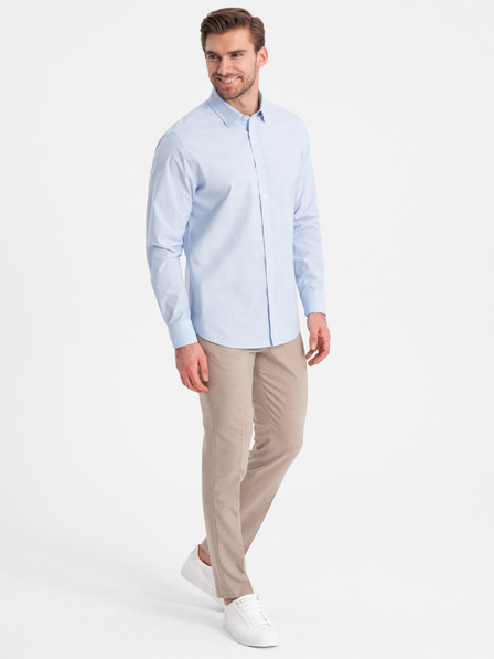 Ombre Clothing Világoskék férfi ing Ombre ruházat