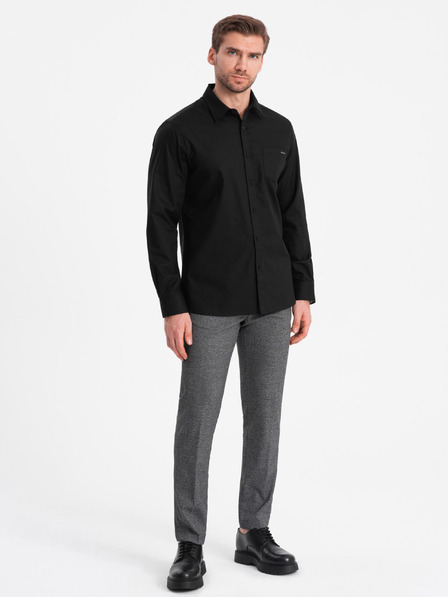 Ombre Clothing Fekete férfi Ombre Clothing ing Ombre Clothing férfi ing