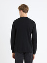 Celio Fekete férfi basic pulóver Celio Fepax