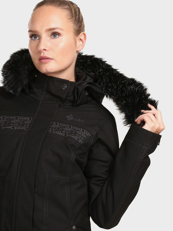 Kilpi Fekete női télikabát Kilpi PERU-W