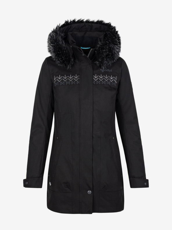 Kilpi Fekete női télikabát Kilpi PERU-W