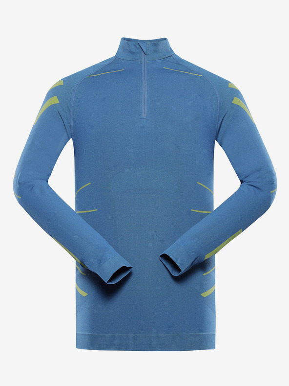 ALPINE PRO Kék férfi funkcionális póló ALPINE PRO varrású férfi póló