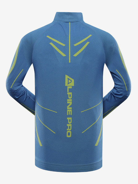 ALPINE PRO Kék férfi funkcionális póló ALPINE PRO varrású férfi póló