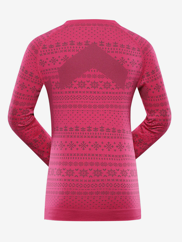 ALPINE PRO Sötét rózsaszínű női funkcionális póló ALPINE PRO Amboso