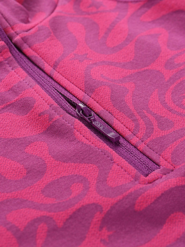 ALPINE PRO Sötét rózsaszínű lányoknak való funkcionális póló ALPINE PRO Seamo