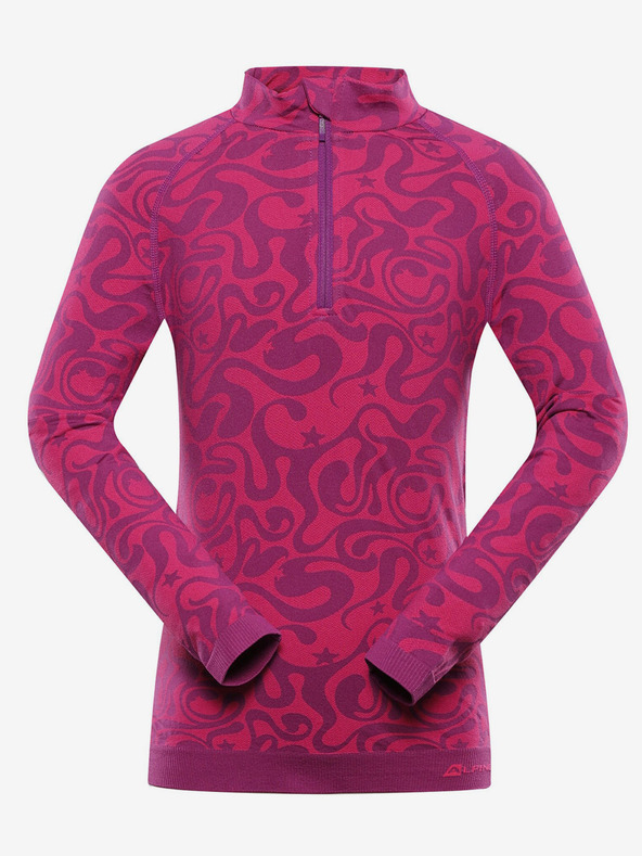 ALPINE PRO Sötét rózsaszínű lányoknak való funkcionális póló ALPINE PRO Seamo