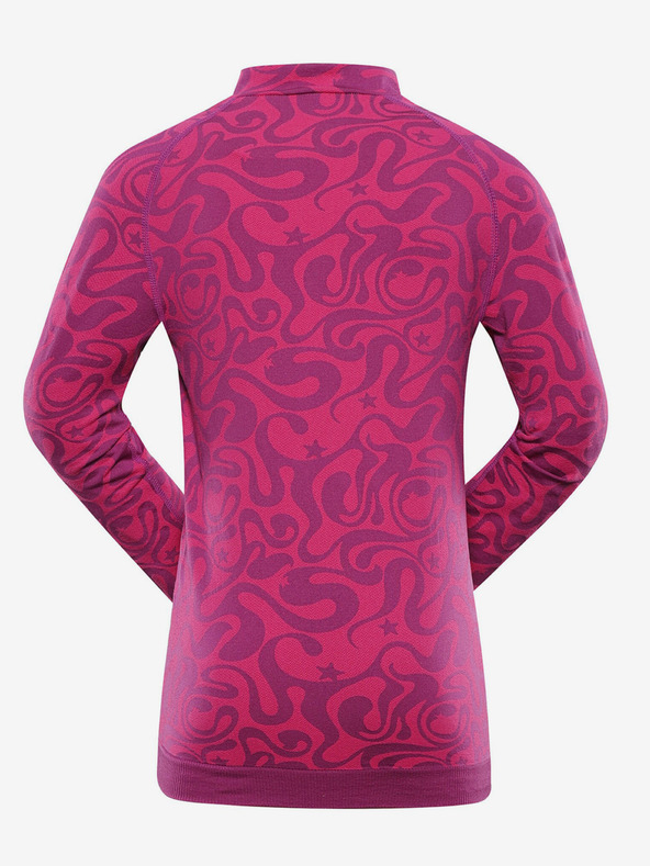 ALPINE PRO Sötét rózsaszínű lányoknak való funkcionális póló ALPINE PRO Seamo