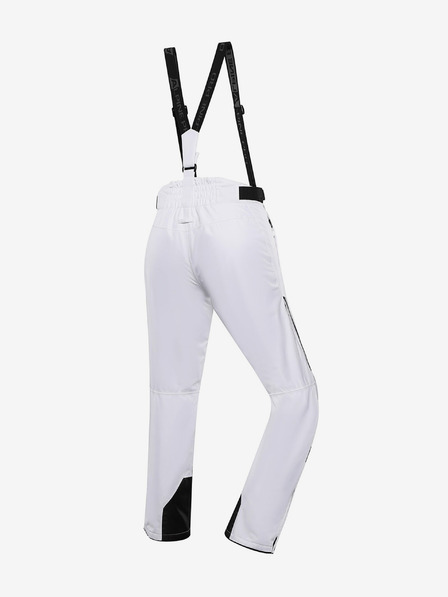 ALPINE PRO Fehér női síelőnadrág ptx membránnal ALPINE PRO Osago ALPINE PRO Osago