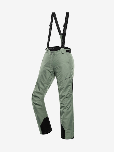ALPINE PRO Zöld női síelőnadrág membránnal PTX ALPINE PRO Osaga PTX ALPINE PRO Osaga