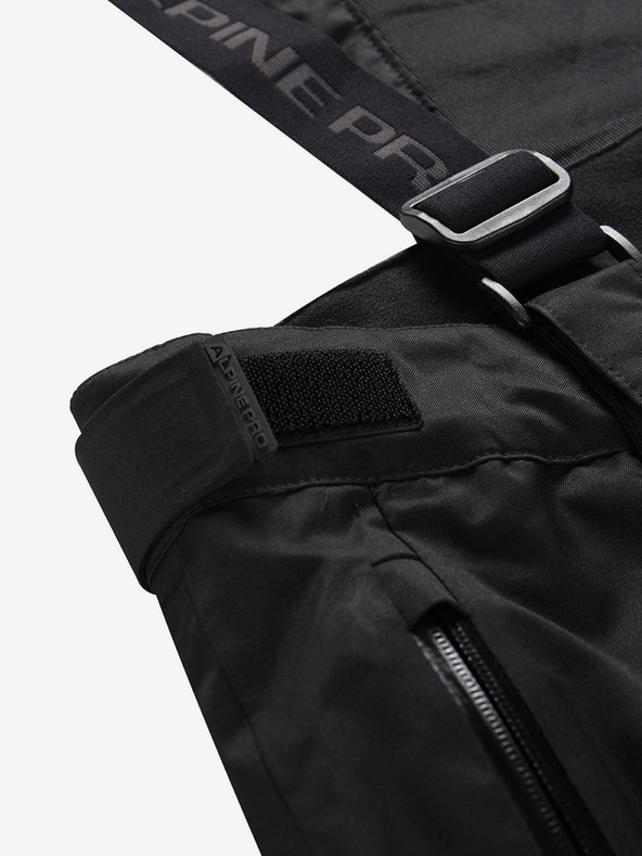 ALPINE PRO Fekete férfi síelőnadrág PTX ALPINE PRO Feler membránnal