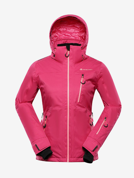 ALPINE PRO Sötétrózsaszín női sídzseki PTX ALPINE PRO Reamo membránnal