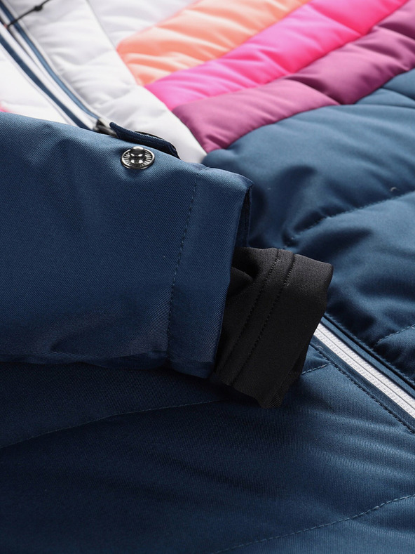 ALPINE PRO Kék-fehér női pehelypaplan sídzseki membránnal PTX ALPINE PRO Feedra