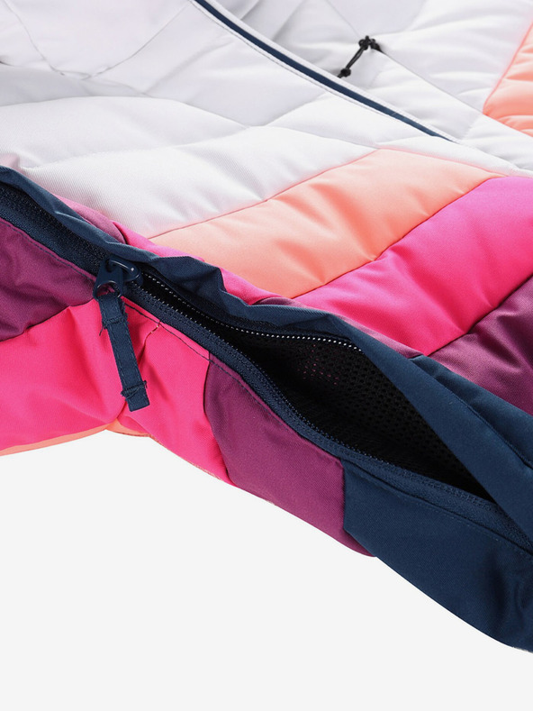 ALPINE PRO Kék-fehér női pehelypaplan sídzseki membránnal PTX ALPINE PRO Feedra