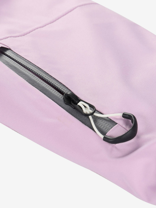 ALPINE PRO Szürke és lila női síkabát membránnal PTX ALPINE PRO Uzera