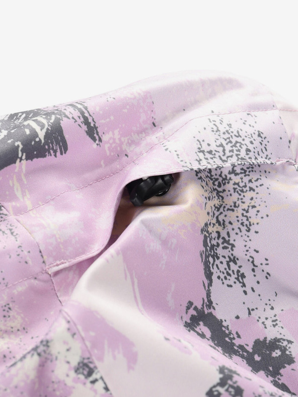 ALPINE PRO Szürke és lila női síkabát membránnal PTX ALPINE PRO Uzera