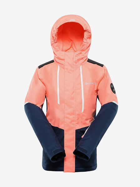 ALPINE PRO Narancssárga gyermek síelős dzseki PTX ALPINE PRO Zaribo membránnal