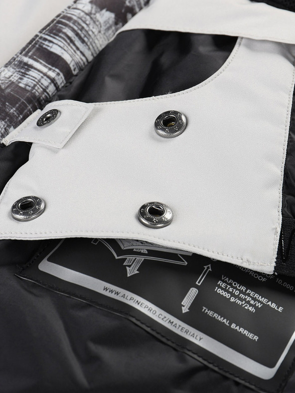 ALPINE PRO Szürke férfi sí dzseki ALPINE PRO Omeq