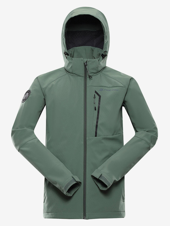 ALPINE PRO Zöld férfi softshell kabát ALPINE PRO Hoor