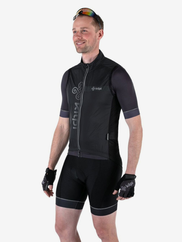 Kilpi Fekete férfi Kilpi FLOW-M kerékpáros mellény