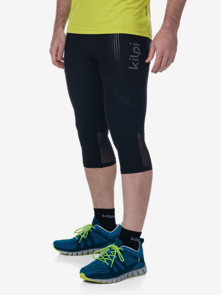 Kilpi Fekete férfi 3/4-es futó leggings Kilpi TERRY-M