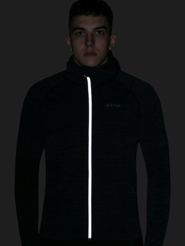 Kilpi Sötétszürke férfi bordázott melegítőfelső Kilpi HADSON-U