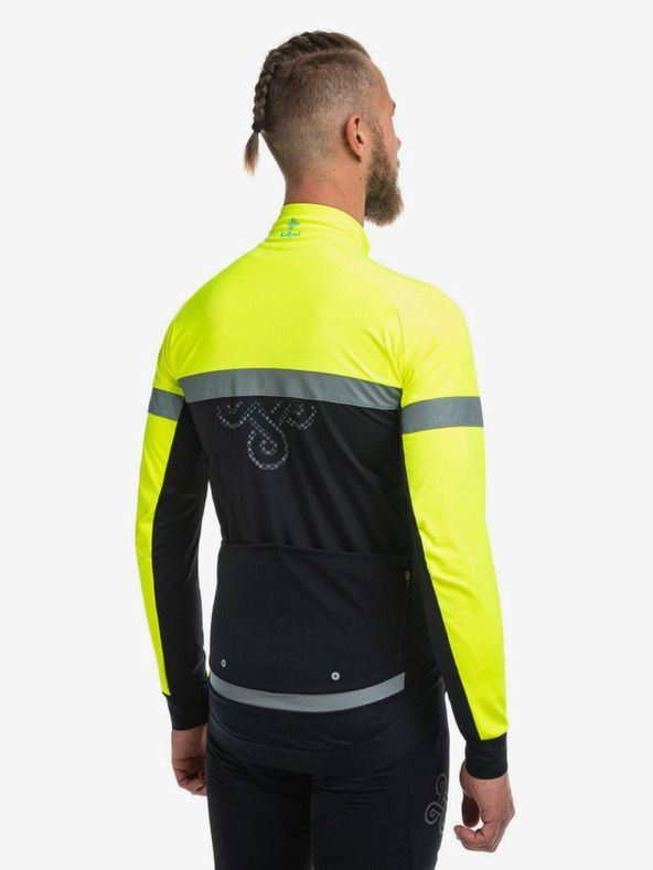 Kilpi Fekete és sárga férfi softshell kerékpáros dzseki Kilpi Nereto-M