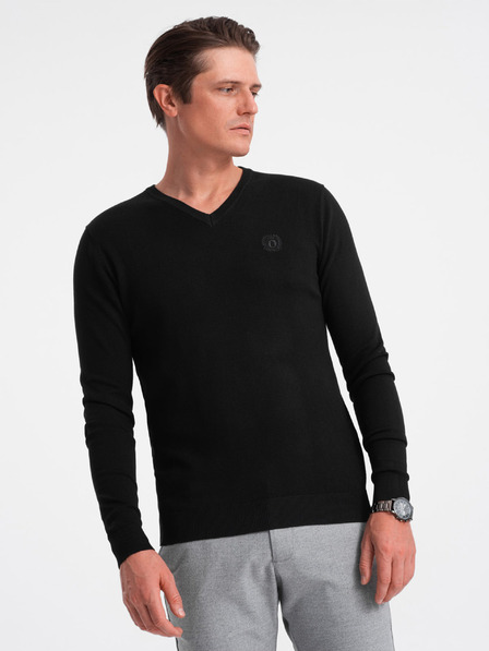 Ombre Clothing Fekete férfi Ombre Ruházat pulóver