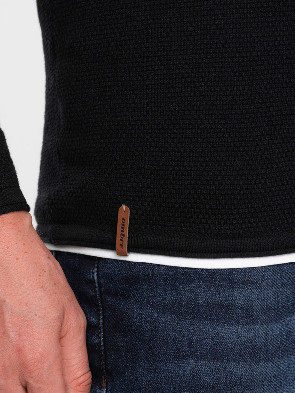 Ombre Clothing Fekete férfi Ombre Ruházat pulóver