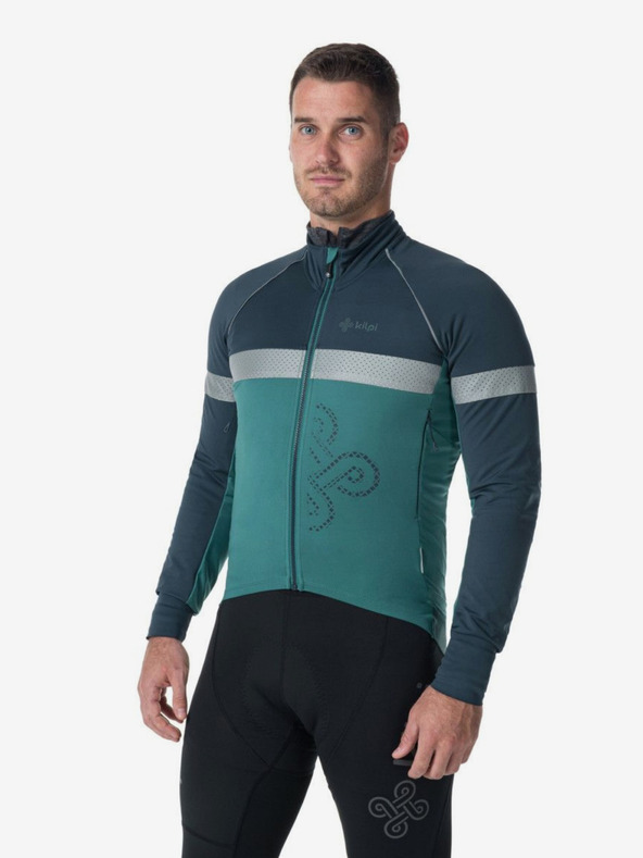 Kilpi Kék és benzin színű férfi softshell kerékpáros dzseki Kilpi Nereto-M