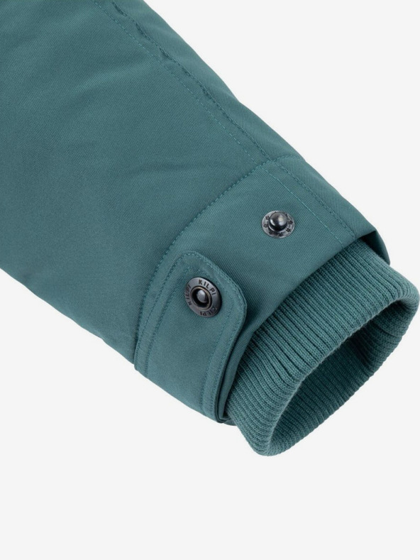 Kilpi Petrol színű férfi télikabát műszőrmével Kilpi ALPHA