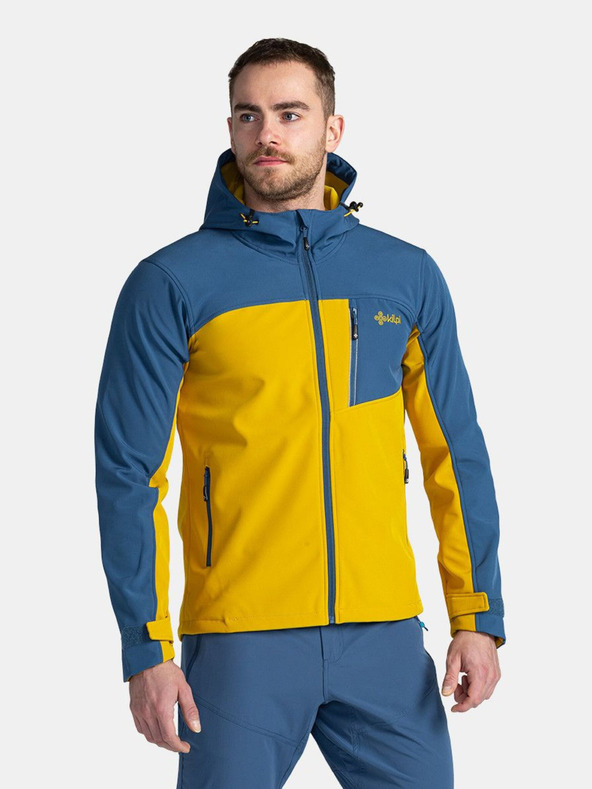 Kilpi Kék és sárga férfi softshell dzseki Kilpi RAVIO-M