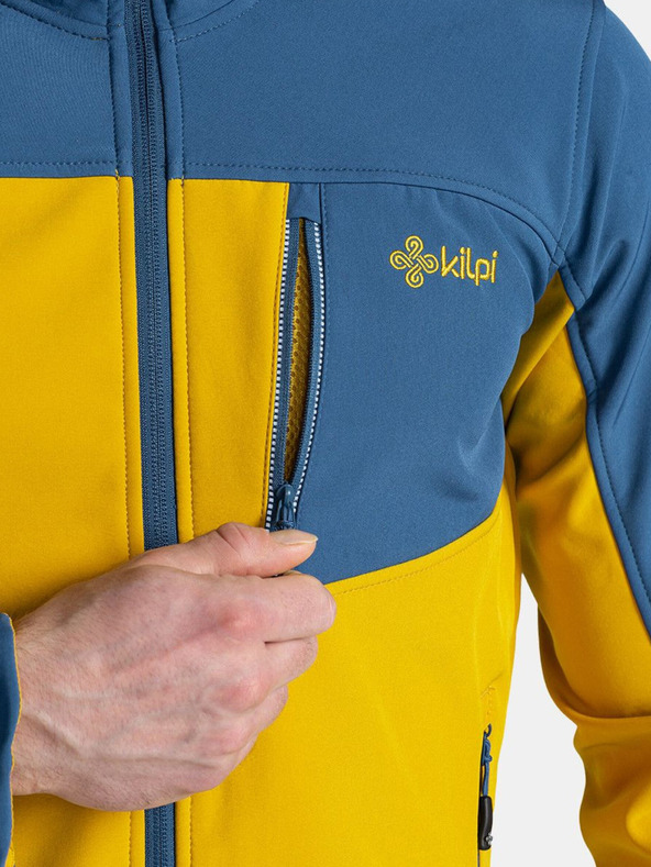 Kilpi Kék és sárga férfi softshell dzseki Kilpi RAVIO-M