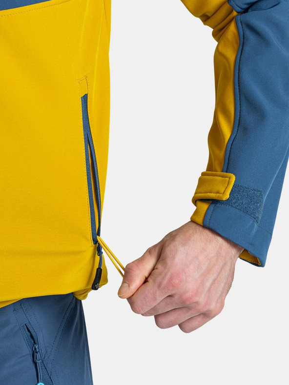 Kilpi Kék és sárga férfi softshell dzseki Kilpi RAVIO-M