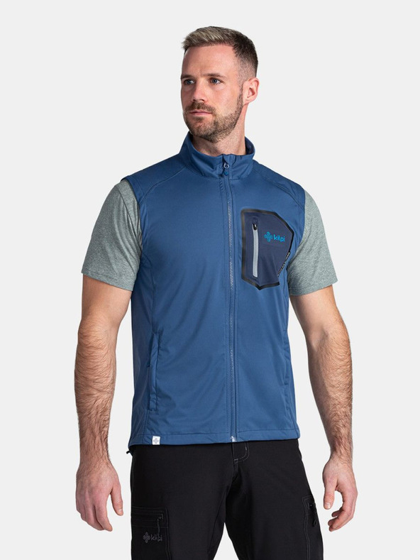 Kilpi Sötétkék férfi softshell mellény Kilpi RIELLO-M