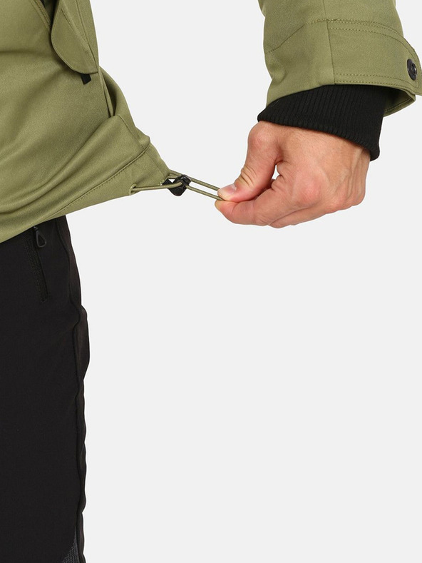 Kilpi Khaki színű férfi télikabát műszőrmével Kilpi ALPHA