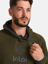 Kilpi Khaki színű férfi fleece kapucnis pulóver Kilpi FLOND-M